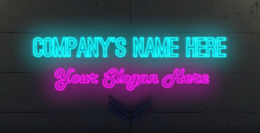 Neon Title Intro