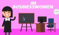 business woman animated