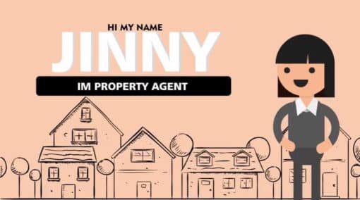 property agent woman animated