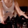 Girl on an Exercise Bicycle