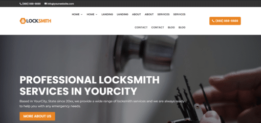 Locksmith Website Template